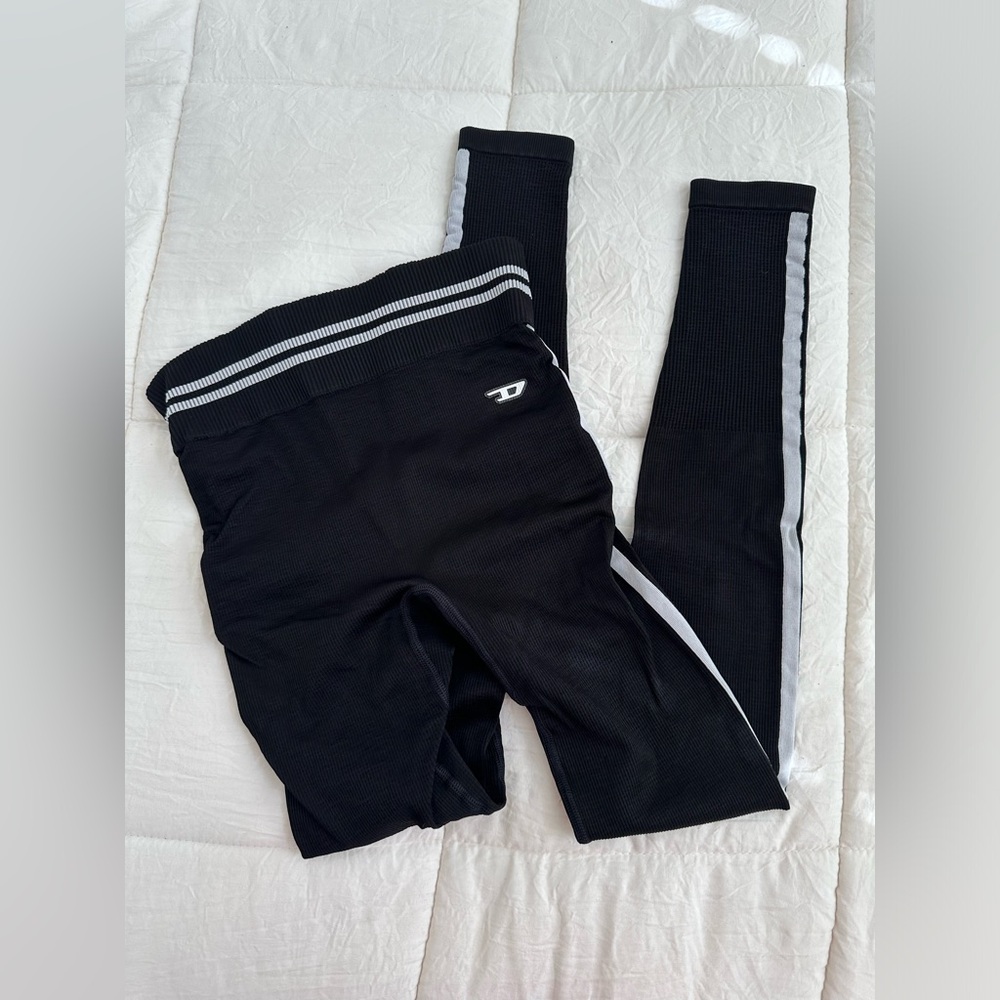 Diesel Ribbed Sports Leggings - Picture 7 of 10